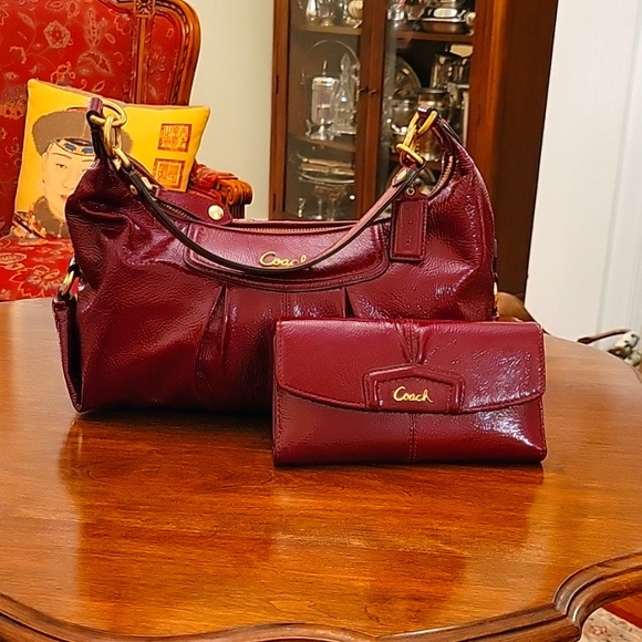 Coach Handbags - Coach Ashley Hobo Bag & Wallet